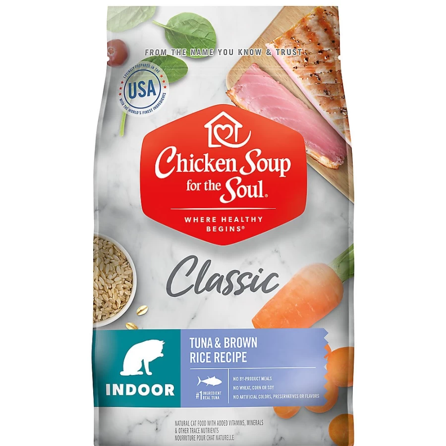 PetSmart Chicken Soup for the Soul Classic Indoor Adult Dry Cat Food - Tuna & Brown Rice Recipe for Healthy Digestion