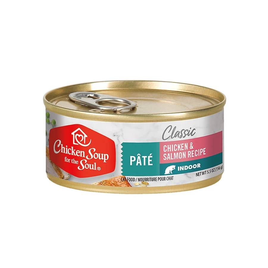 PetSmart Chicken Soup for the Soul Classic Indoor Adult Wet Cat Food Pate - 5.5 Oz, High Protein, Grain-Free Recipe for Optimal Feline Health
