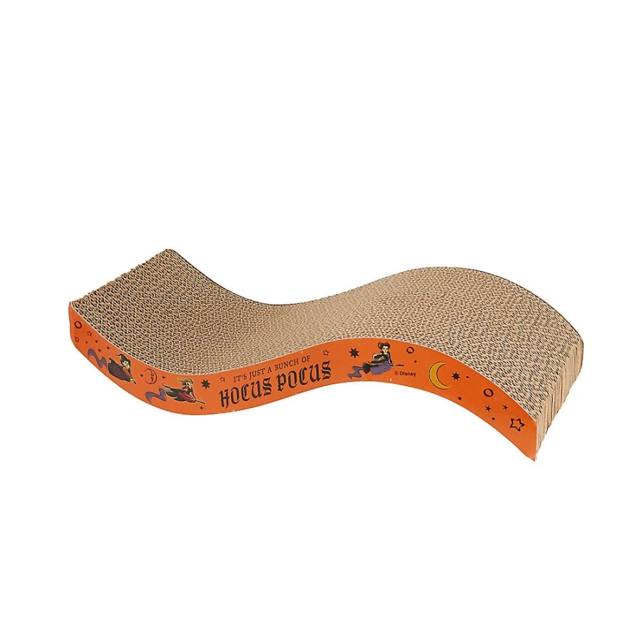 "PetSmart Hocus Pocus Cat Scratcher with Orange Wave Design – Fun and Durable for Cats"
