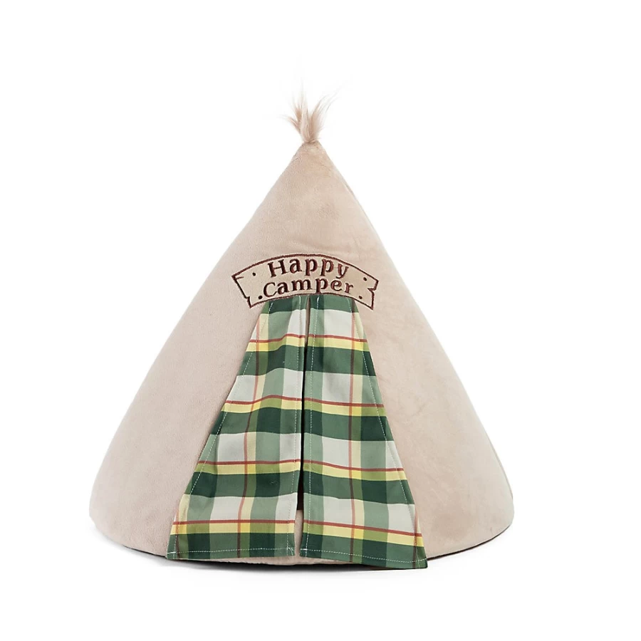 PetSmart Best Friends Happy Camper Covered Cat & Dog Bed - Sheri Novelty Hut Design