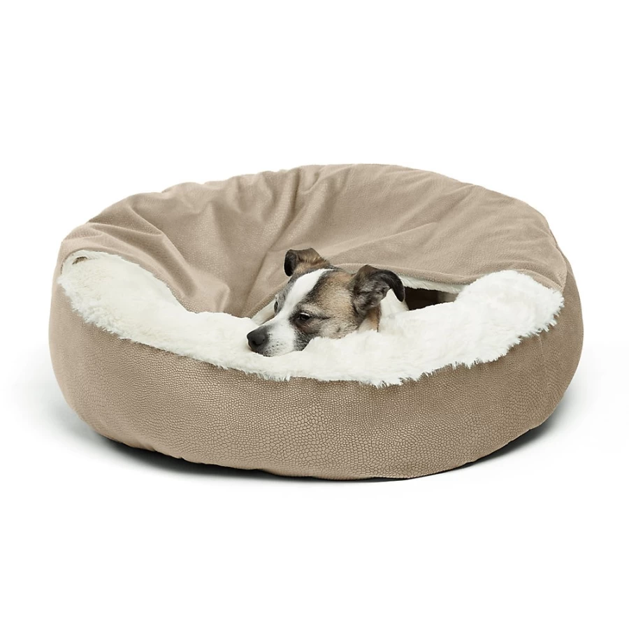 PetSmart Sheri Cozy Cuddler Covered Cat & Dog Bed - Best Friends Plush Pet Bed for Small Animals