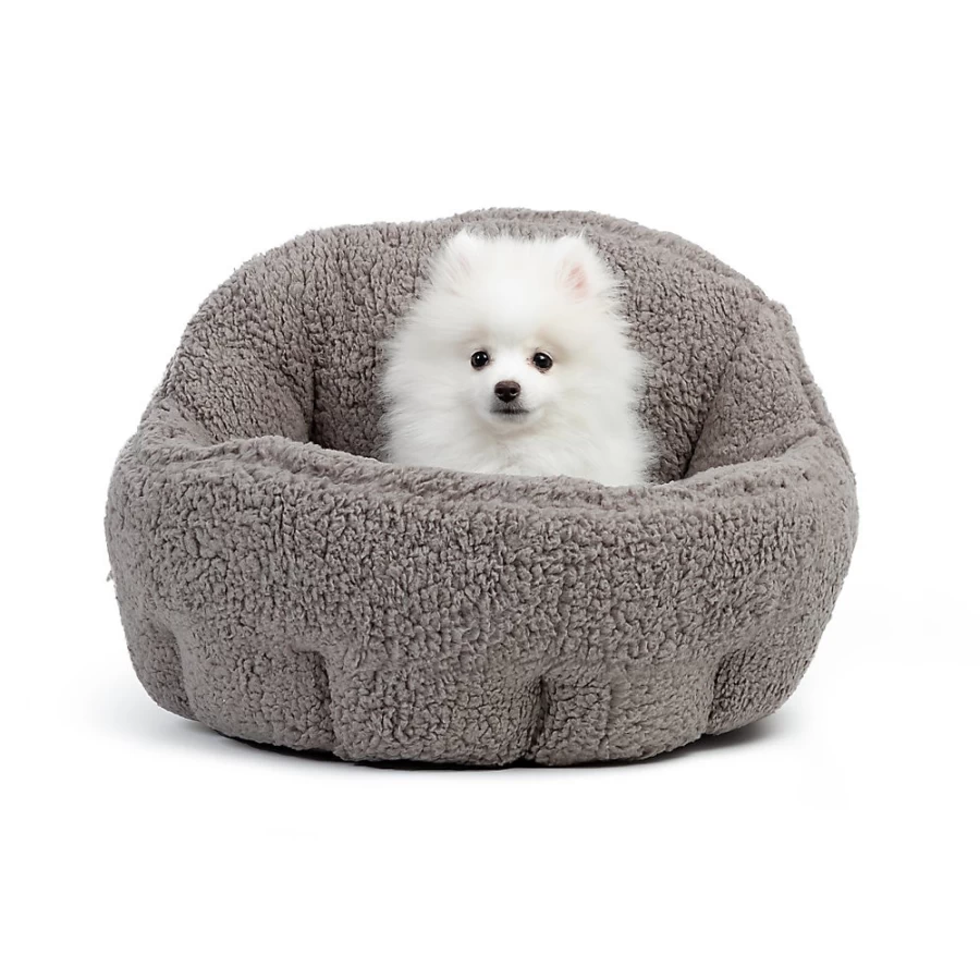 PetSmart OrthoComfort Sherpa Bolster Dog & Cat Bed - Best Friends Collection by Sheri