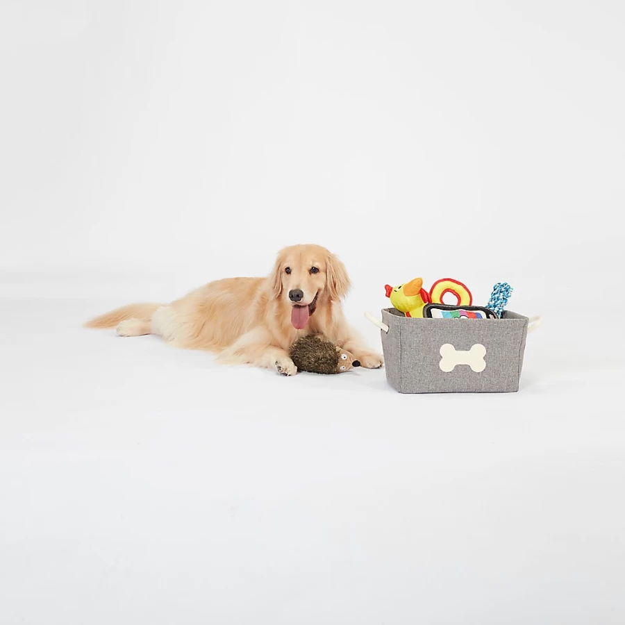 PetSmart Joyhound Linen Dog Toy Storage Box – Durable & Stylish Pet Toy Organizer