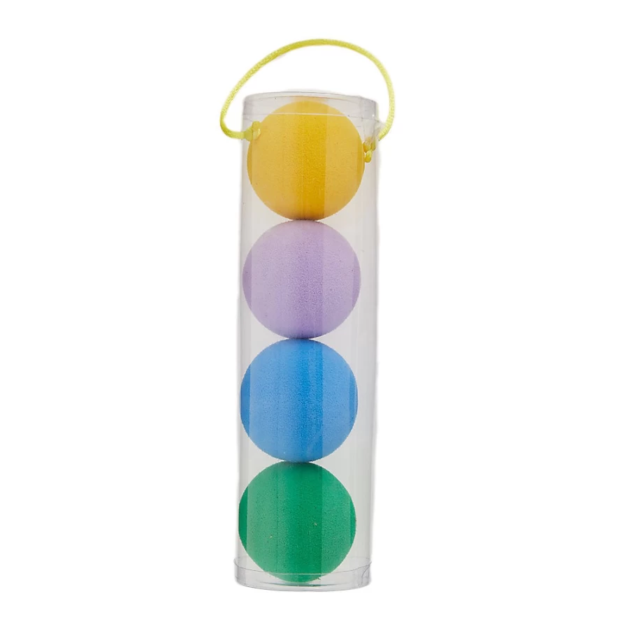 PetSmart Whisker City EVA Ball Cat Toy - 4 Pack Durable Balls for Playful Kittens