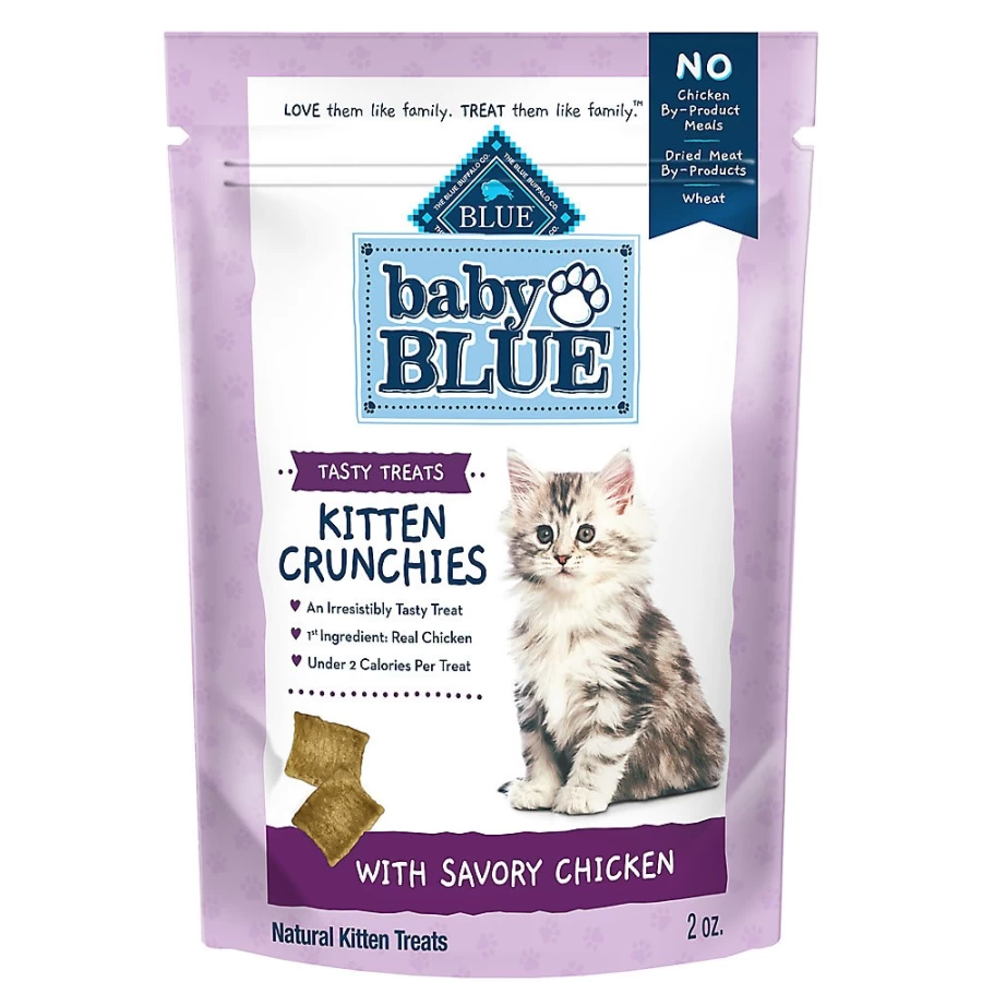 PetSmart Blue Buffalo Baby BLUE Kitten Crunchies Chicken Cat Treats for Healthy Growth