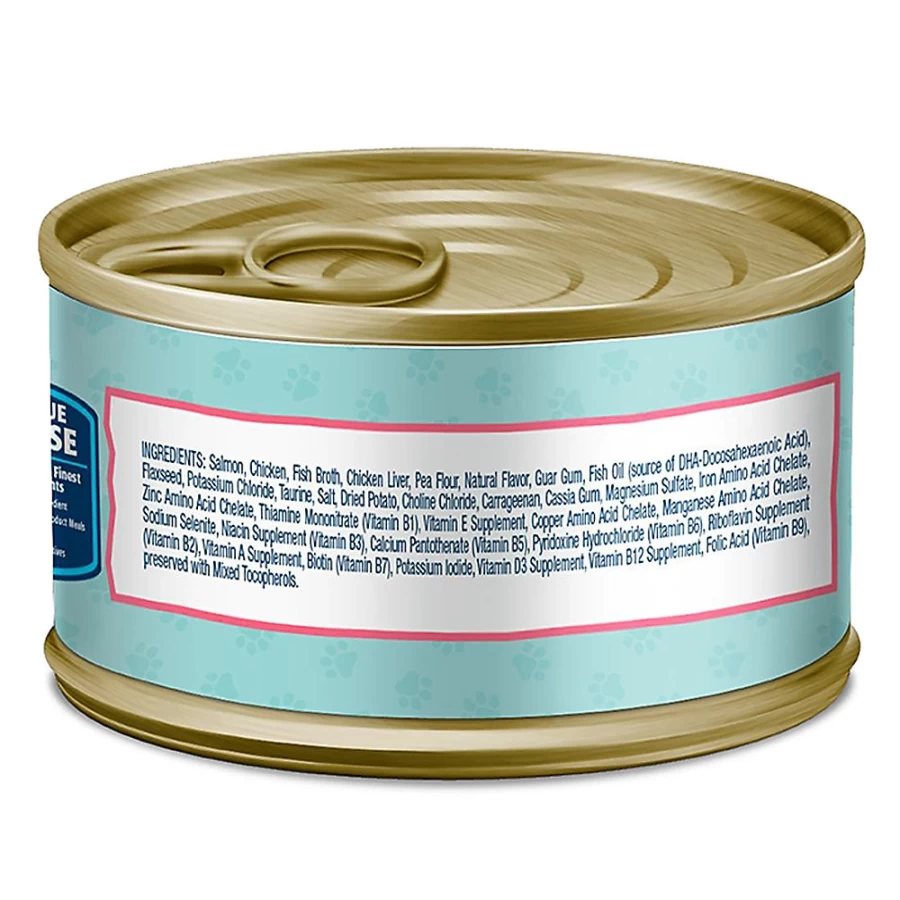 PetSmart Blue Buffalo Baby BLUE Kitten Wet Cat Food - Salmon Recipe, 3 oz Cans (Pack of 12)
