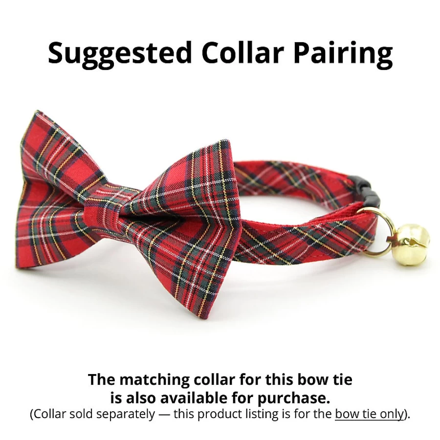 PetSmart Cleo Hearthside Plaid Cat Bow Tie for Stylish Pets