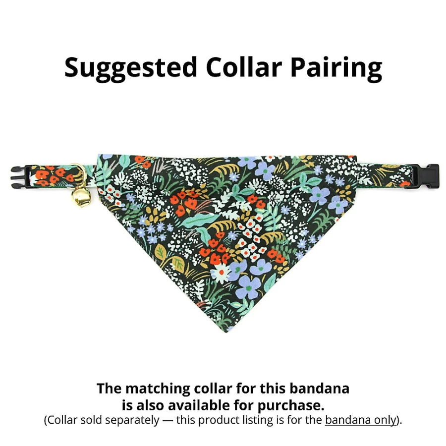 PetSmart Cleo Meadow Floral Slide-On Cat Bandana for Pets