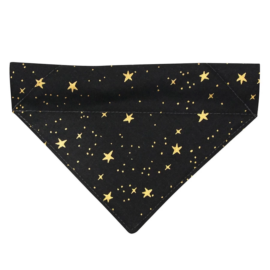 PetSmart Cleo Noir Star Slide-On Cat Bandana for Stylish Pets