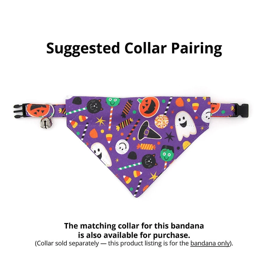 PetSmart Halloween Cat Bandana - Witch's Brew Slide-On Pet Bandana by Made By Cleo
