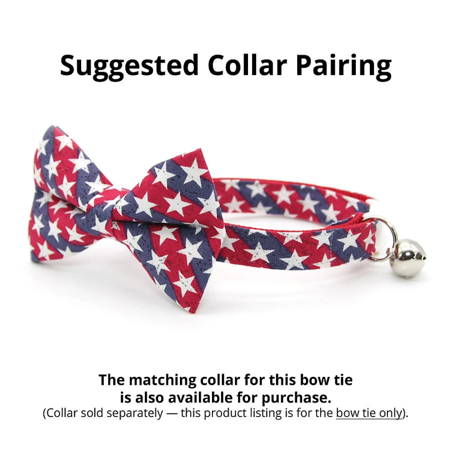 PetSmart Patriotic Americana Cat Bow Tie - Made By Cleo for Festive Pets