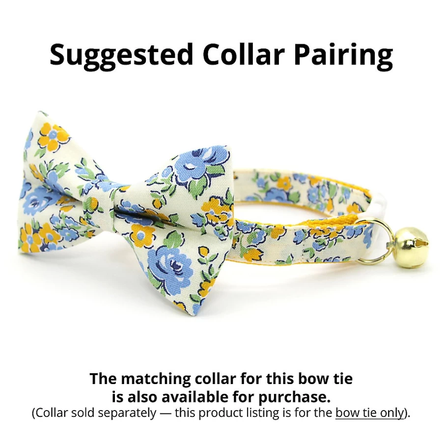 PetSmart Floral Cat Bow Tie - Made By Cleo Camilla for Stylish Pets