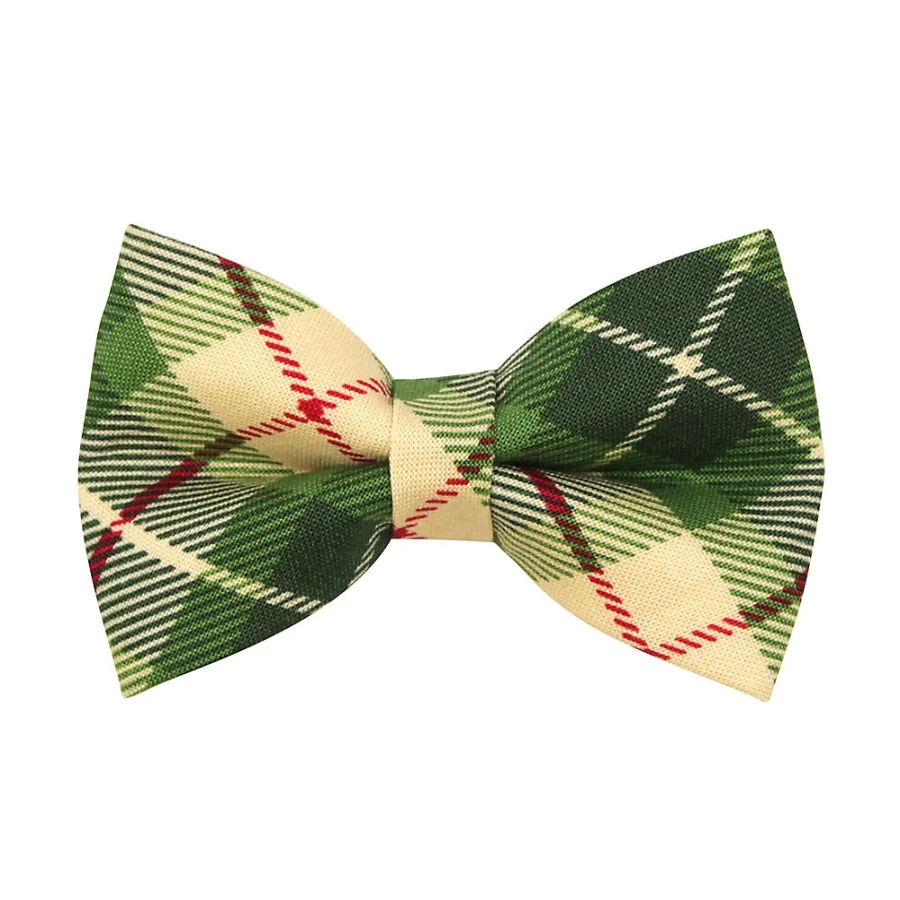 PetSmart Plaid Cat Bow Tie - Stylish Linden Pattern by Cleo for Feline Fashion