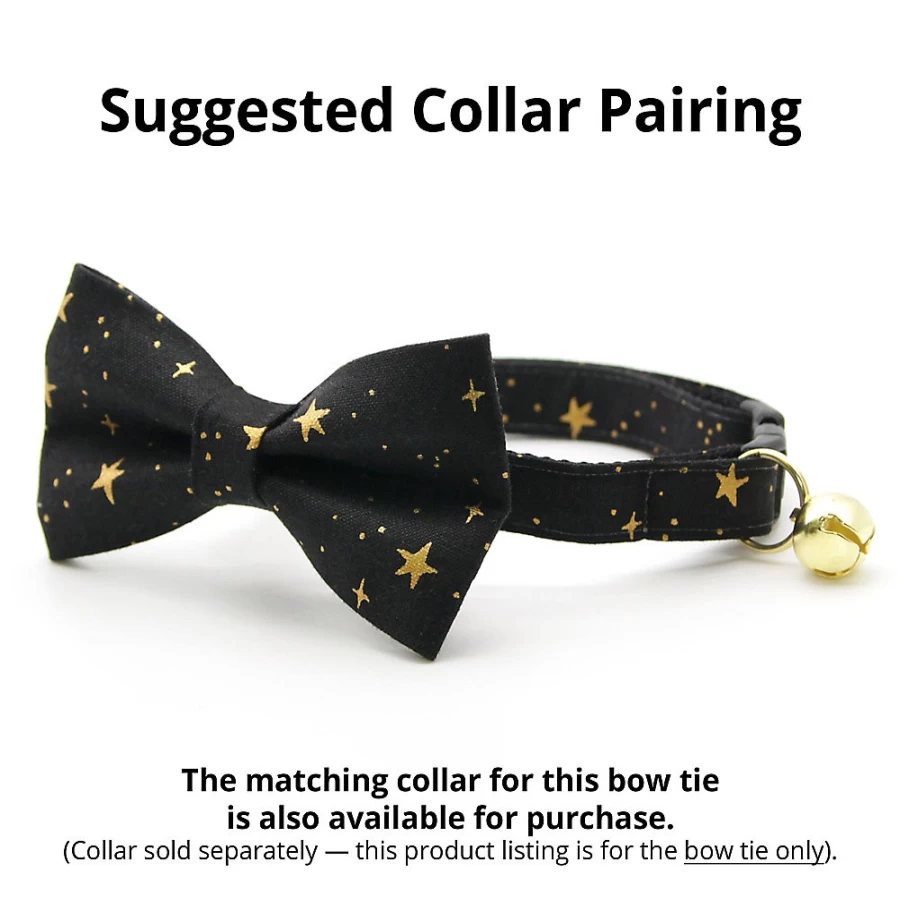 PetSmart Cleo Noir Star Cat Bow Tie for Stylish Pets