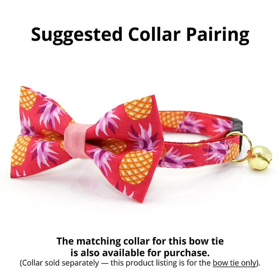 PetSmart Pineapple Berry Tropical Cat Bow Tie - Made By Cleo