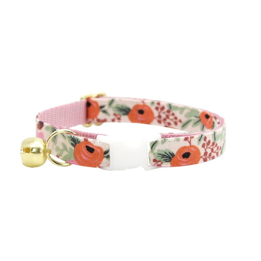 PetSmart Juliet Floral Breakaway Cat Collar by Cleo – Adjustable Safe Kitten Collar with Floral Design