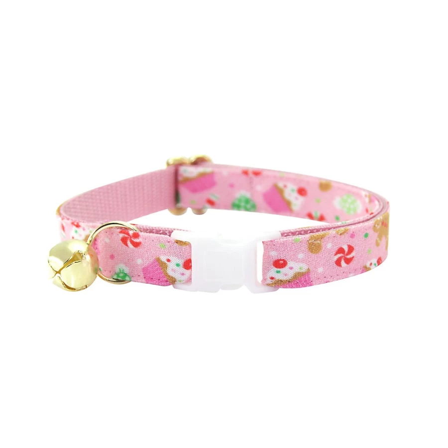 PetSmart SugarSpice Gingerbread Breakaway Cat Collar by Made By Cleo - Festive Holiday Pet Accessory