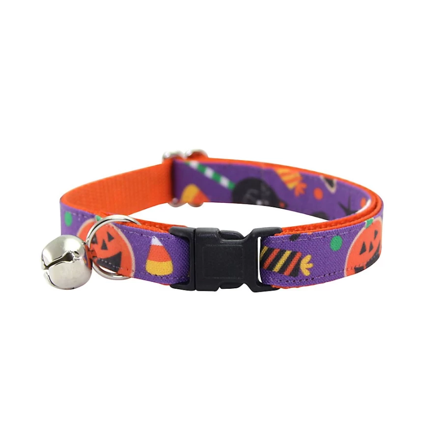 PetSmart Made By Cleo Witch's Brew Halloween Breakaway Cat Collar for Safe & Spooky Fun