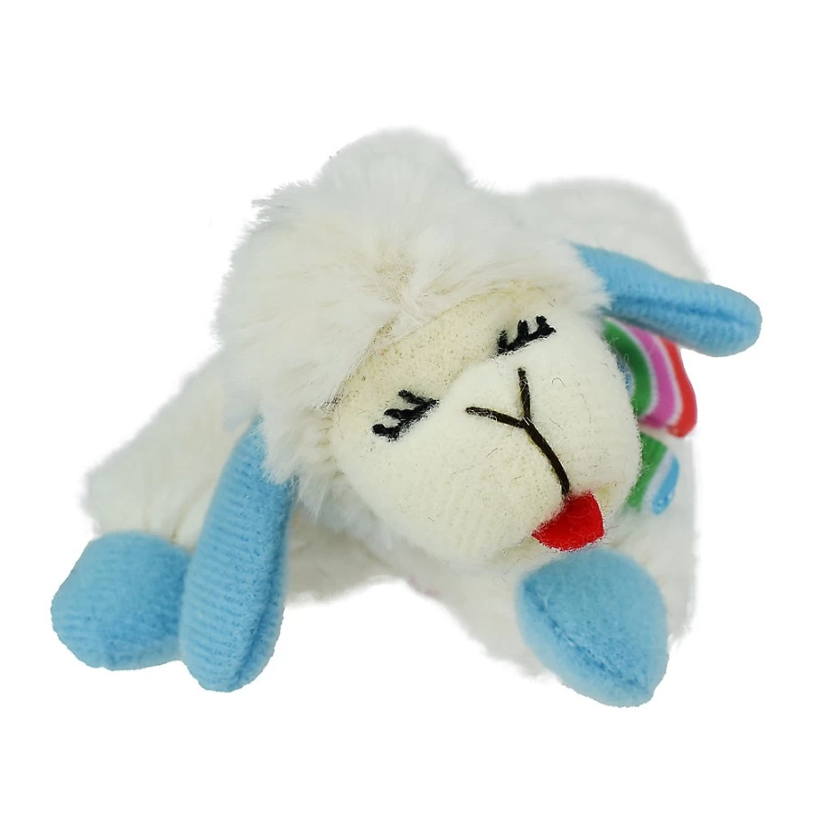 PetSmart Holiday Lamb Chop Cat Toy with Scarf and Squeaker - Multipet Plush for Playtime