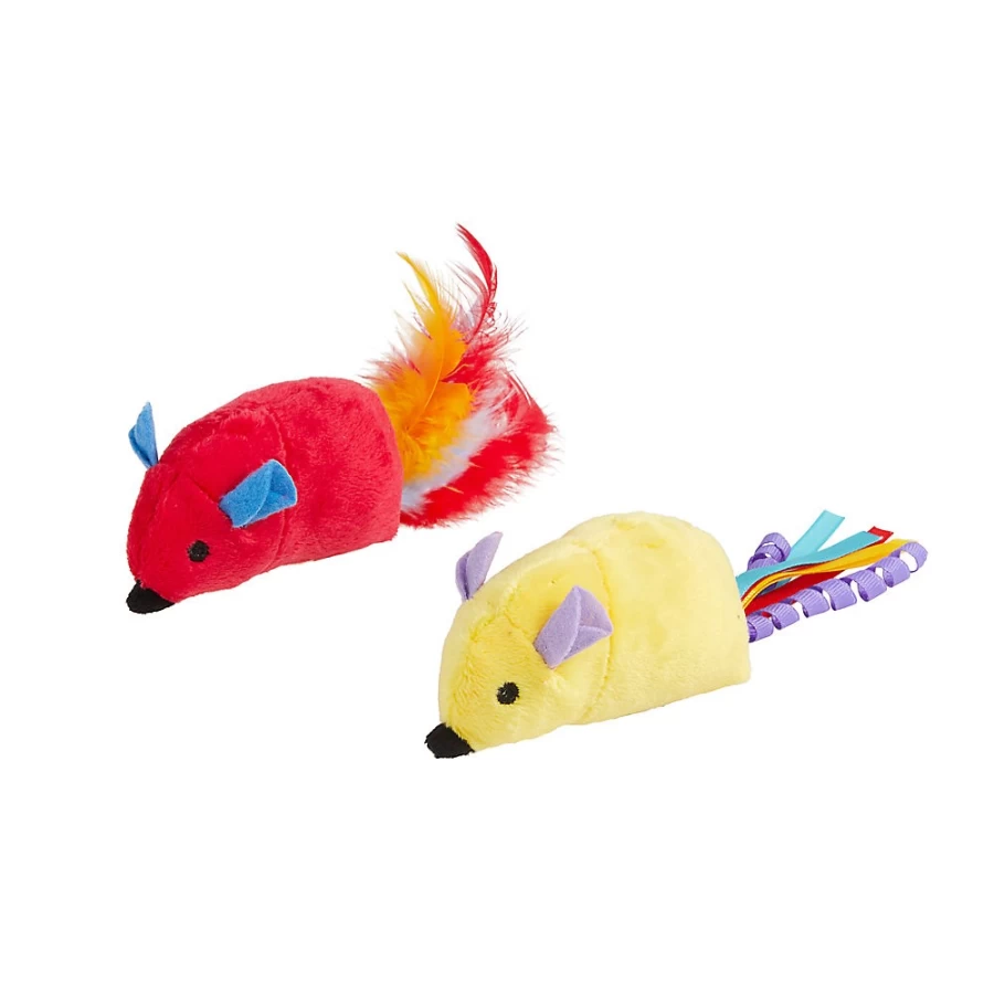 PetSmart Whisker City Printed Belly Mice Cat Toys - 2 Pack Interactive Play for Cats