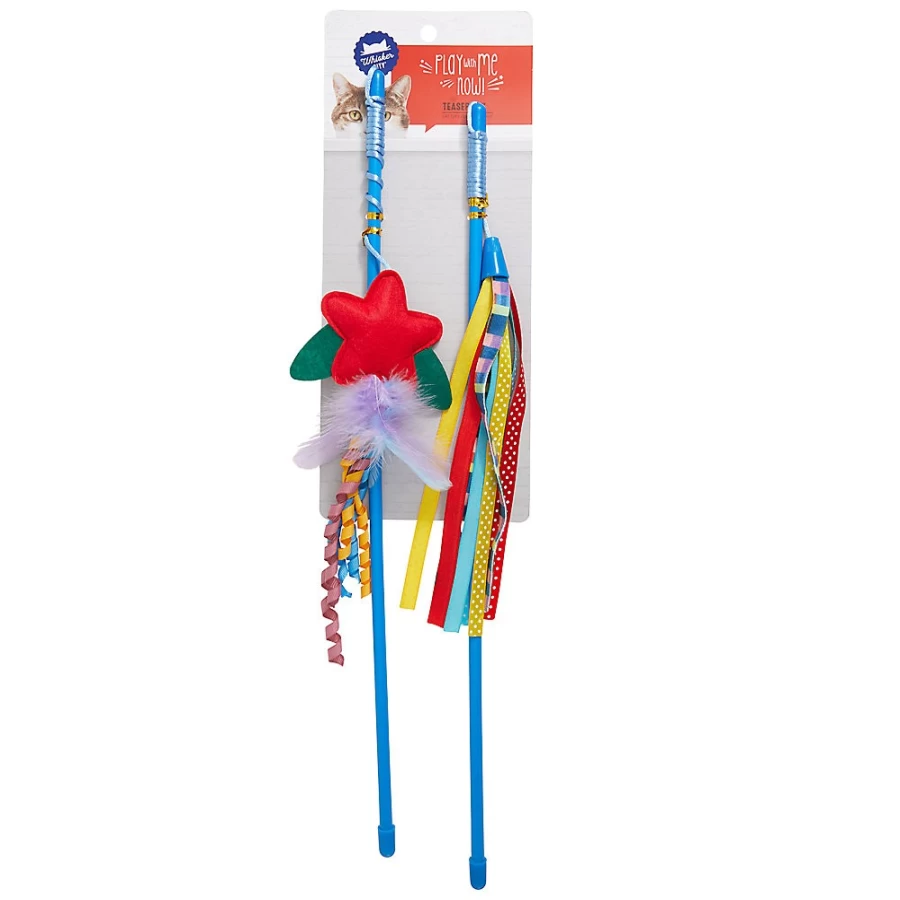 PetSmart Whisker City 2-Pack Flower Teaser Cat Toys for Interactive Play
