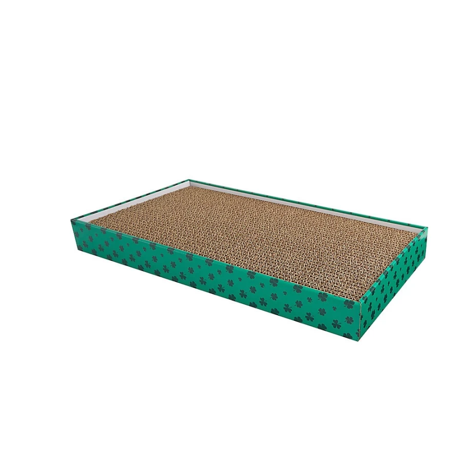 PetSmart Whisker City St. Patrick's Day Shamrock Cat Scratcher - Double-Wide Scratching Pad for Cats