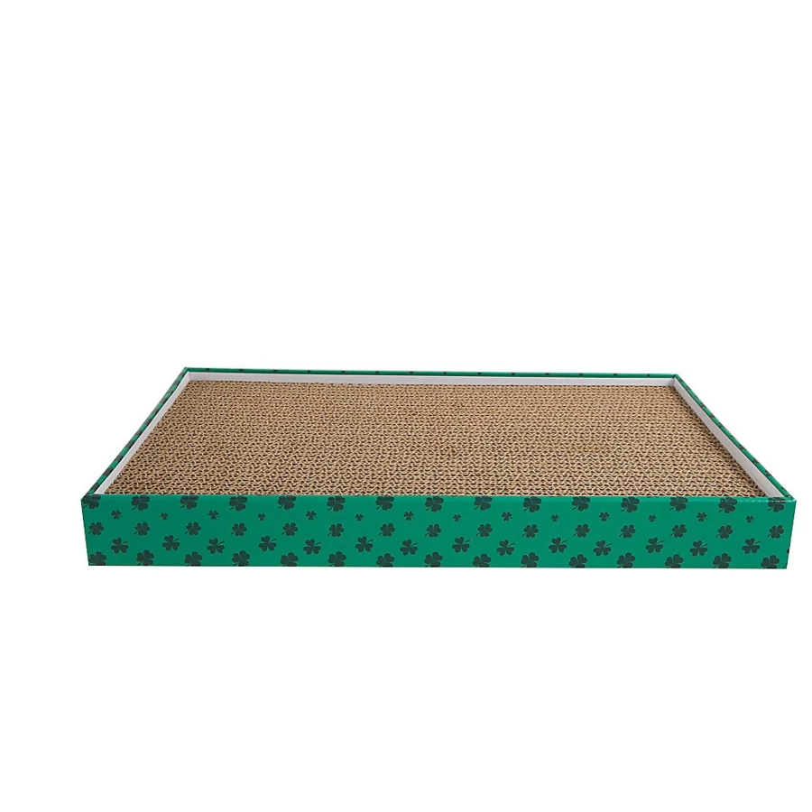 PetSmart Whisker City St. Patrick's Day Shamrock Cat Scratcher - Double-Wide Scratching Pad for Cats