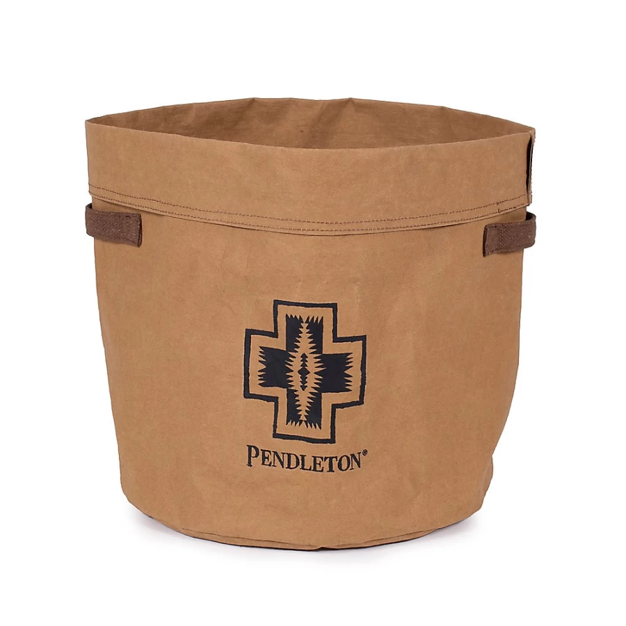 PetSmart Washable Brown Pendleton Toy Bucket for Pets