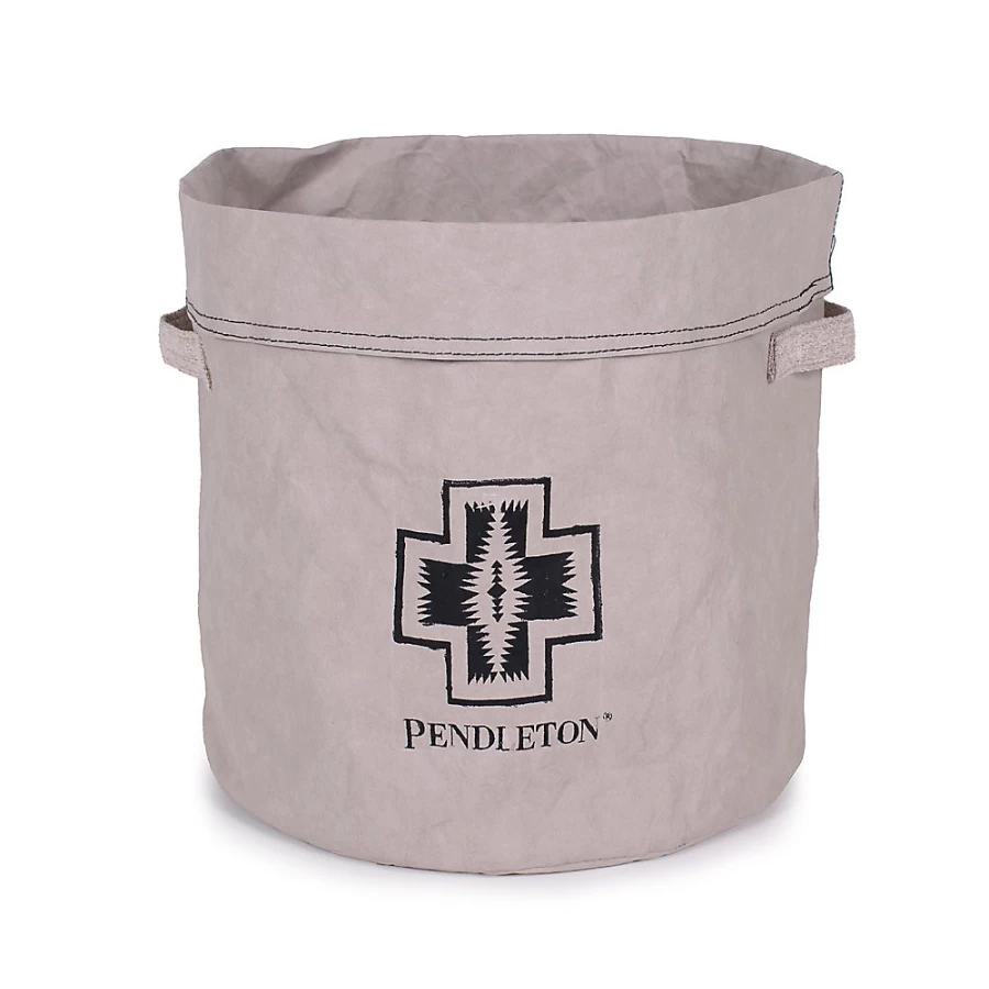 PetSmart Washable Grey Pendleton Toy Bucket for Pets