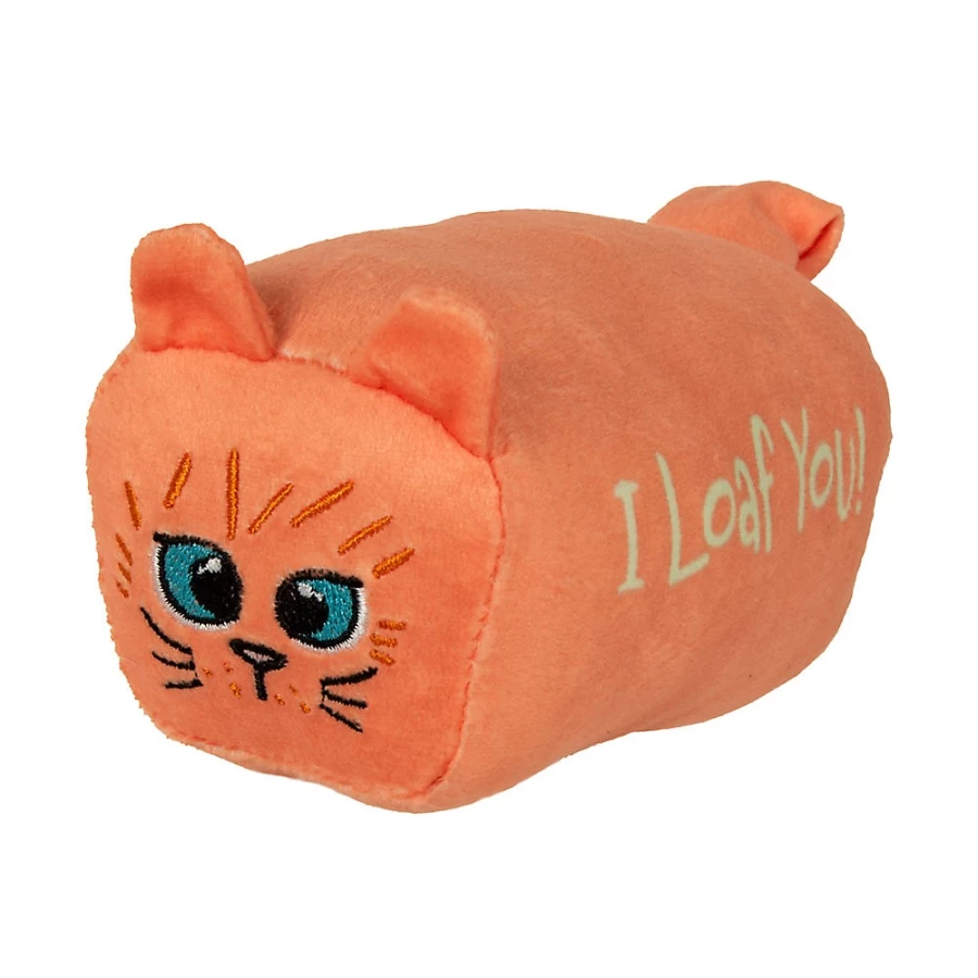 "Nala Cat Bunny Kickerz 'I Loaf You!' Plush Catnip Toy with Safety Bell by PetSmart"