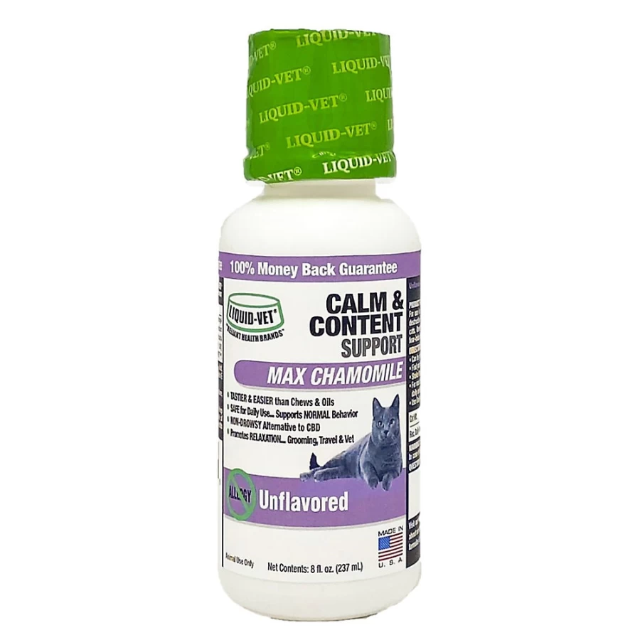 PetSmart Liquid-Vet Feline CalmContent Cat Formula - Unflavored Stress Relief for Cats