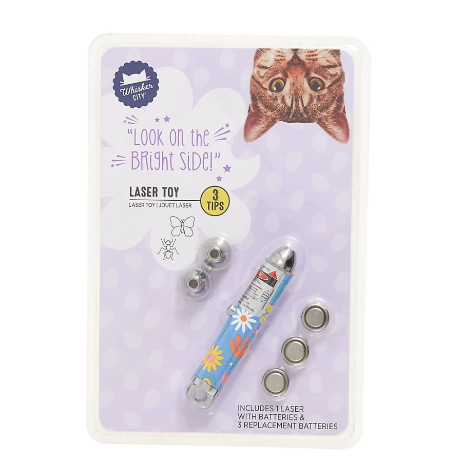 PetSmart Whisker City Easter Cat Toy with 3-Tip Laser for Play & Exercise