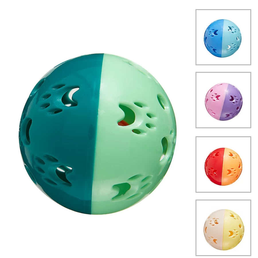 PetSmart Whisker City Color-Varying Jingle Ball Cat Toy for Interactive Play