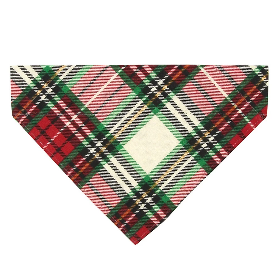 PetSmart Holiday Plaid Slide-On Cat Bandana - Made by Cleo Birchwood
