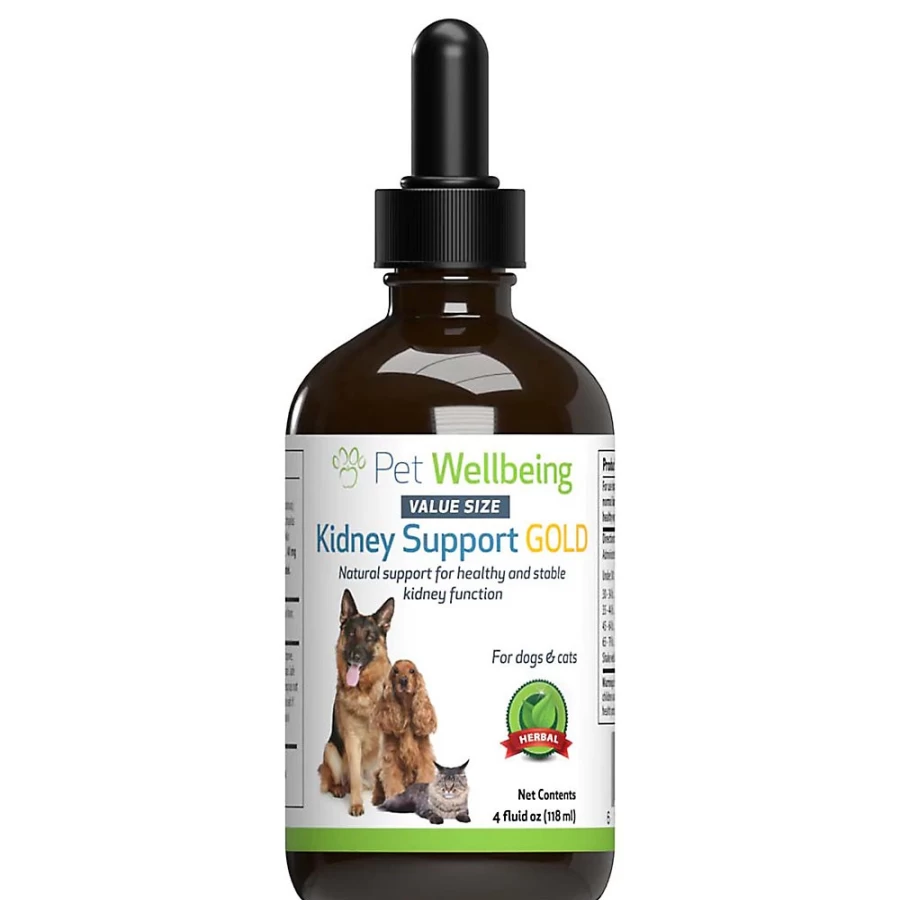 PetSmart Kidney Support GOLD Liquid Supplement for Dogs & Cats - Pet Wellbeing Renal Health Formula