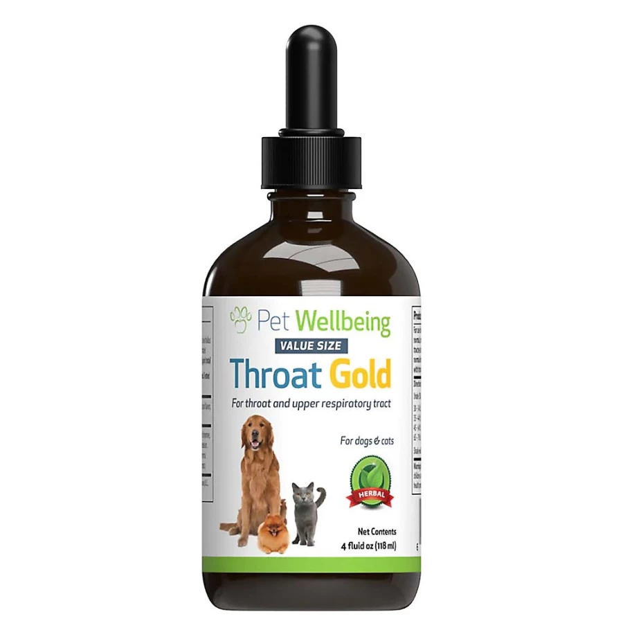 PetSmart Throat Gold Liquid Respiratory Supplement for Dogs & Cats - Pet Wellbeing Support