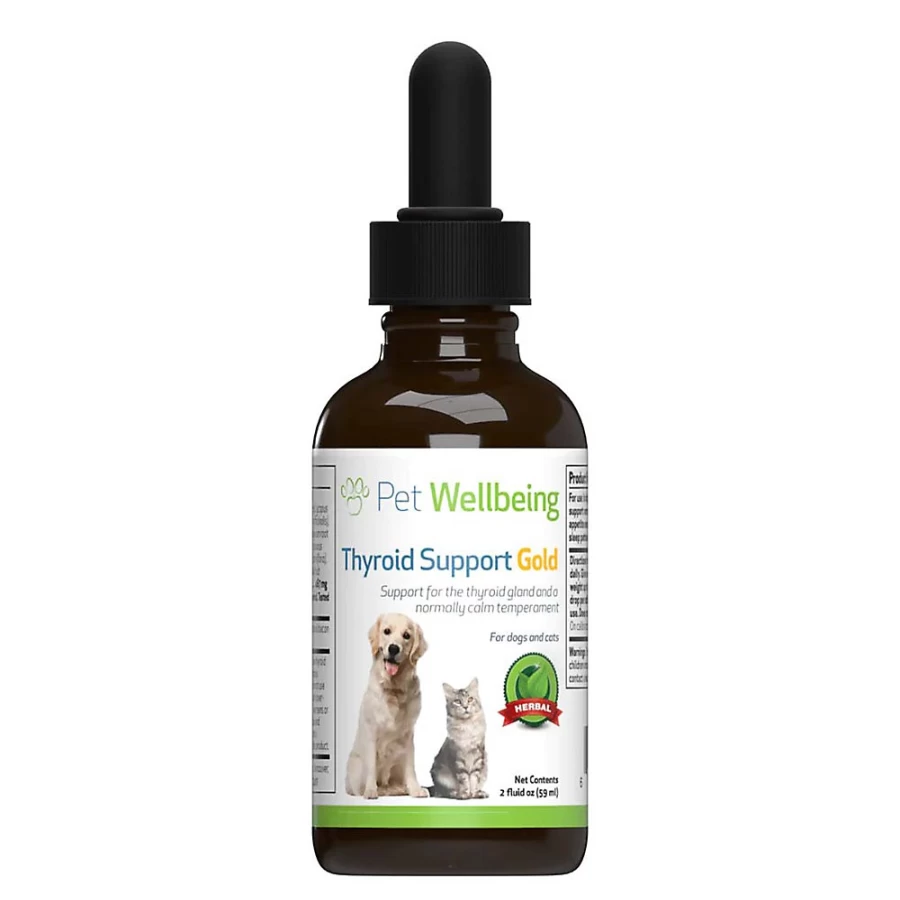 PetSmart Thyroid Support GOLD Liquid Supplement for Dogs & Cats - Hormone Balance for Pet Wellbeing