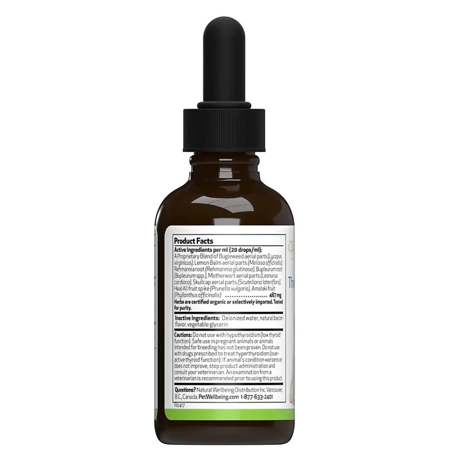 PetSmart Thyroid Support GOLD Liquid Supplement for Dogs & Cats - Hormone Balance for Pet Wellbeing