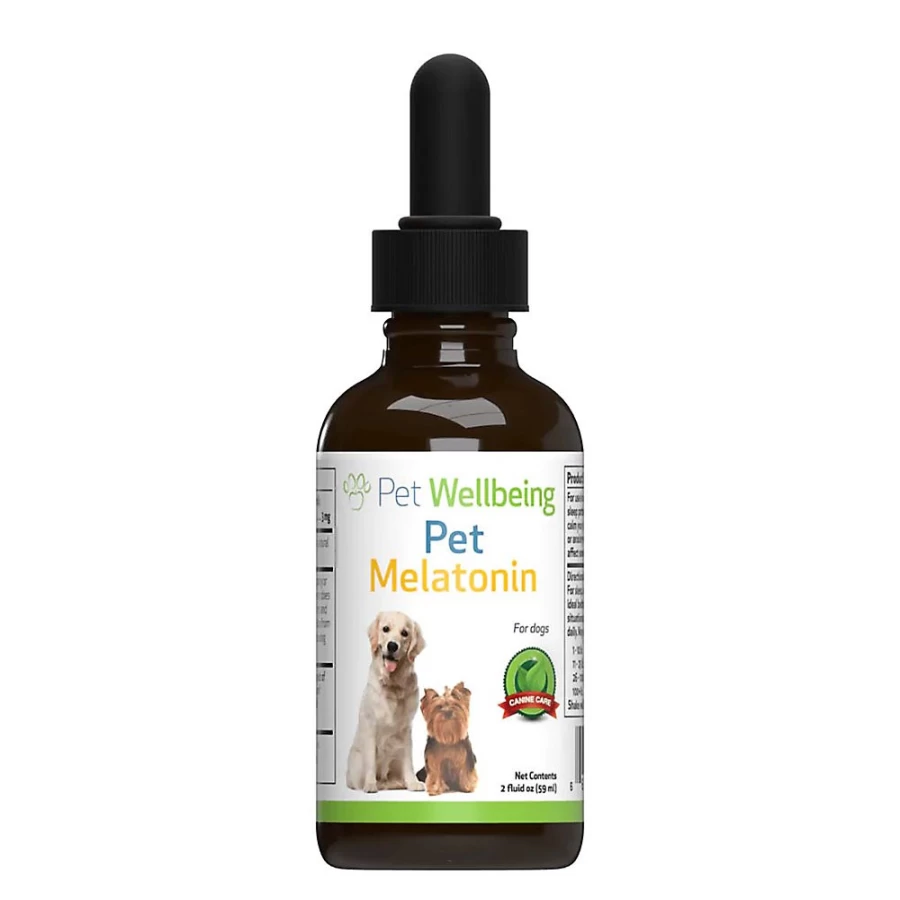 PetSmart Melatonin Liquid Supplement for Dogs & Cats - Calming & Anxiety Relief by Pet Wellbeing