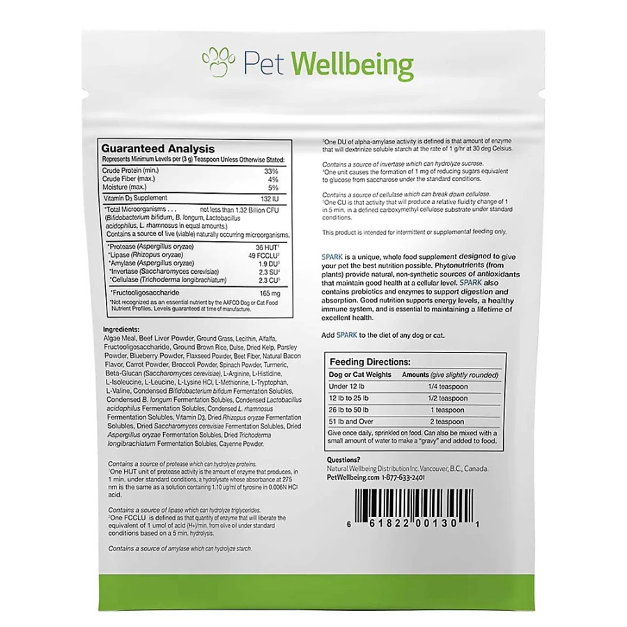 PetSmart SPARK Daily Multivitamin Powder for Dogs & Cats - Nutritional Supplement by Pet Wellbeing