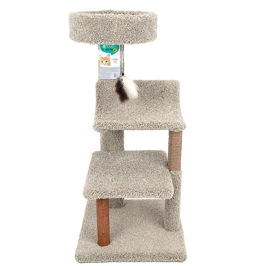 PetSmart Whisker City 41-inch Cozy Inn Cat Tower with Perch - Assorted Colors