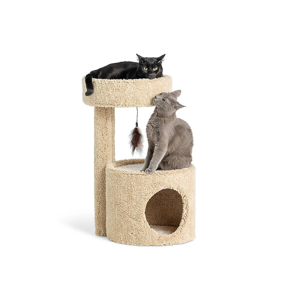 PetSmart Whisker City 27-inch Cat Tree Tower Condo with Scratching Posts, Perches, and Hideaway (Assorted Colors)