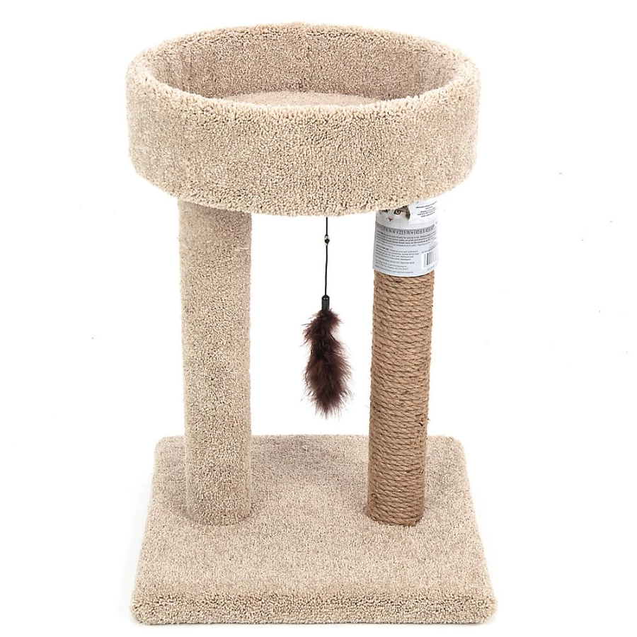 PetSmart Whisker City 23-inch Scratch & Play Cat Cuddler with Dual Posts - Assorted Colors