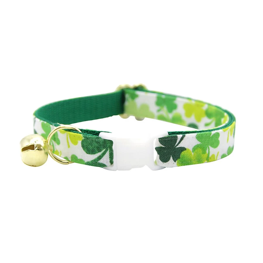 PetSmart St. Patrick's Day Shamrock Breakaway Cat Collar - Made By Cleo for Festive Spirit